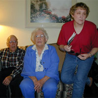 The Judge Family: From left to right.   Mr. Henry Judge (WWII Veteran), Mrs. Ida Judge and Darwin's sister Laura.